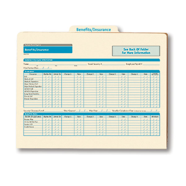 Employee Medical Record Organizer for Health Benefits & Insurance