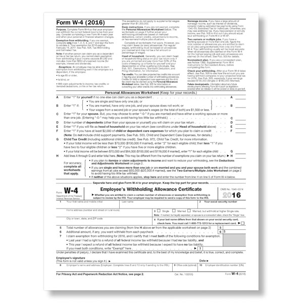 W-4 Forms for New Hires | New Hire Forms