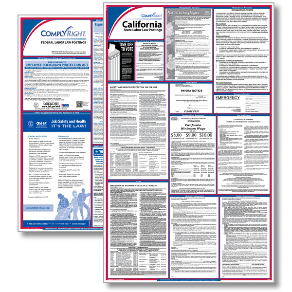 California Federal & State Labor Law Poster