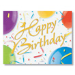 Balloon Cascade Employee Birthday Cards