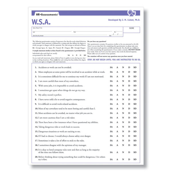 ... 600 Â· 64 kB Â· jpeg, Employment Tests â€“ Workplace Safety Attitude