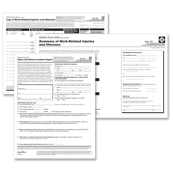 OSHA Forms Bundle | OSHA Recordkeeping